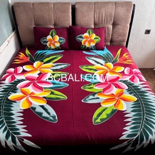 Hot Sale Rayon Bedsheet Hand Painted Originally by Balinese Artisans